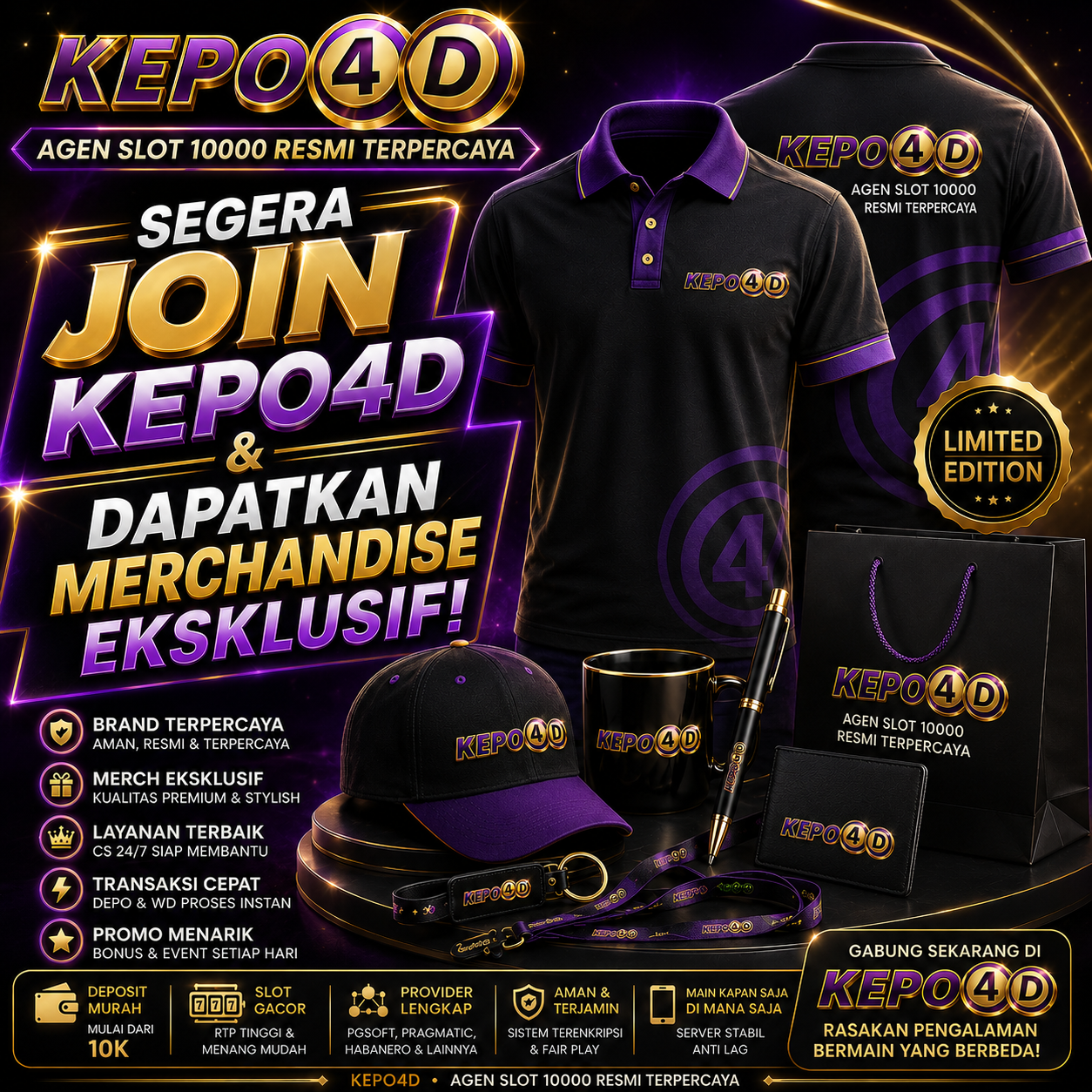 SEGERA JOIN KEPO4D & RAIH MERCHANDISE EKSKLUSIF LIMITED EDITION!